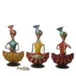 Iron Multi Color Decorative Sardar Ji Musician Show piece for home,Office Decor, Set of 3